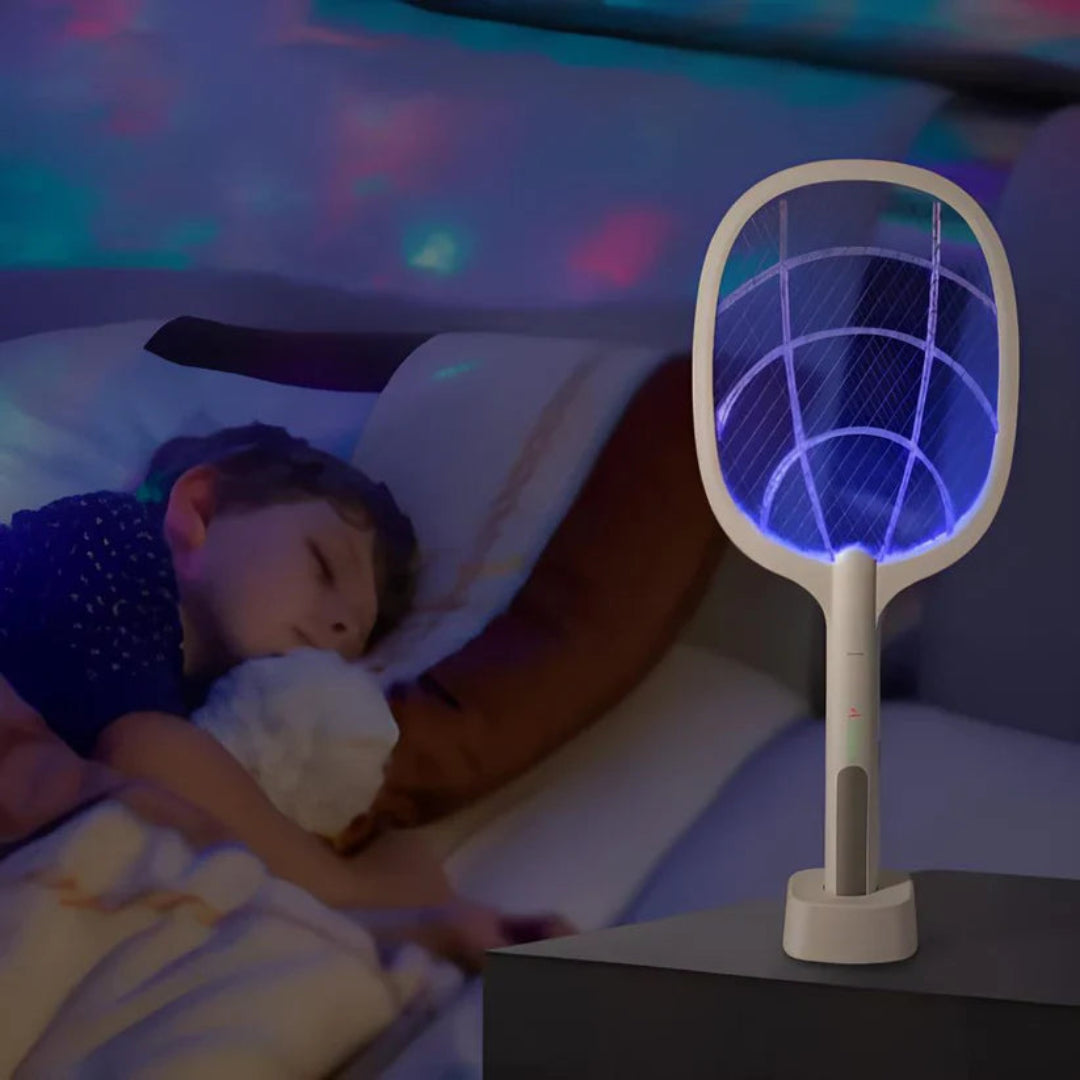 Raquete elétrica anti-mosquitos