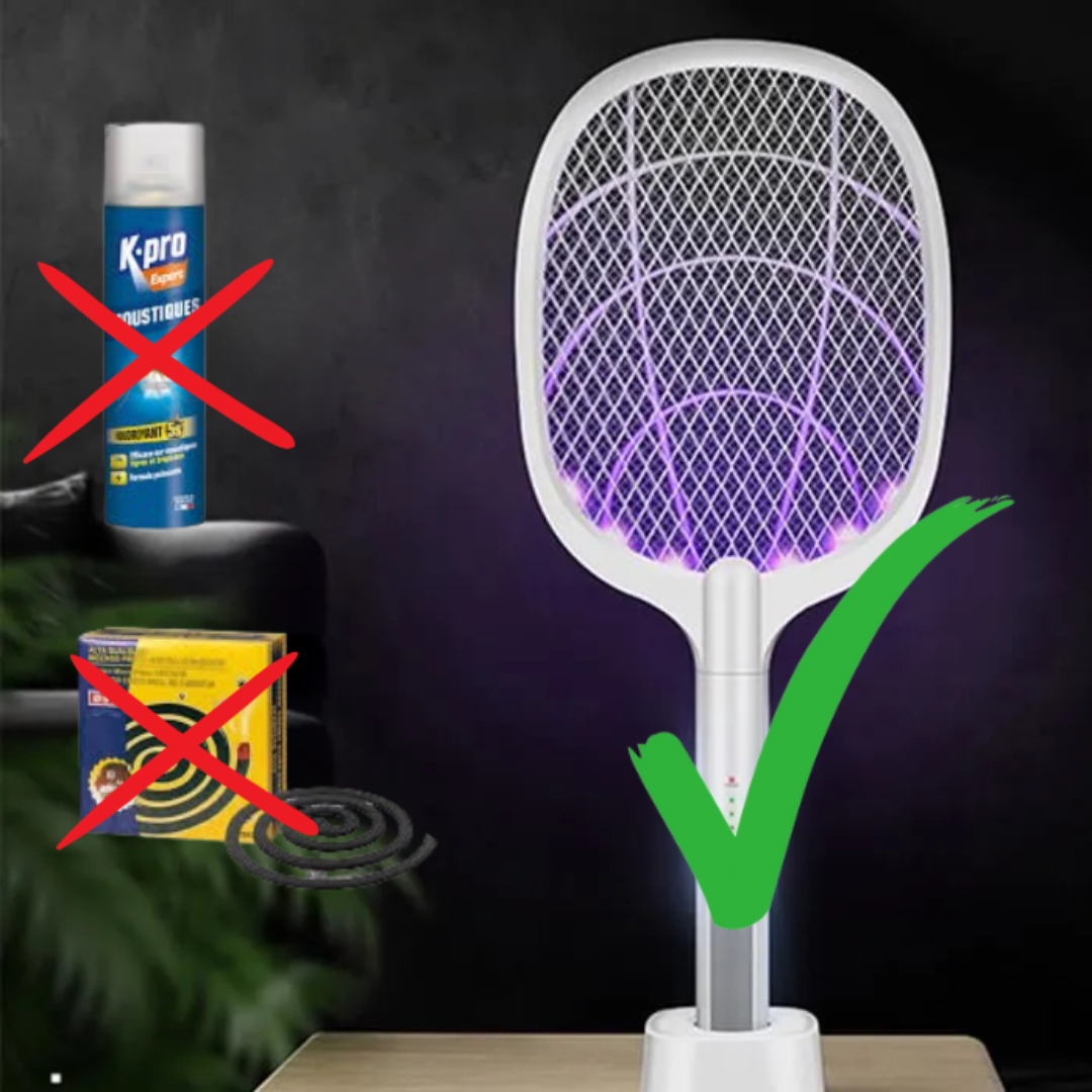 Raquete elétrica anti-mosquitos