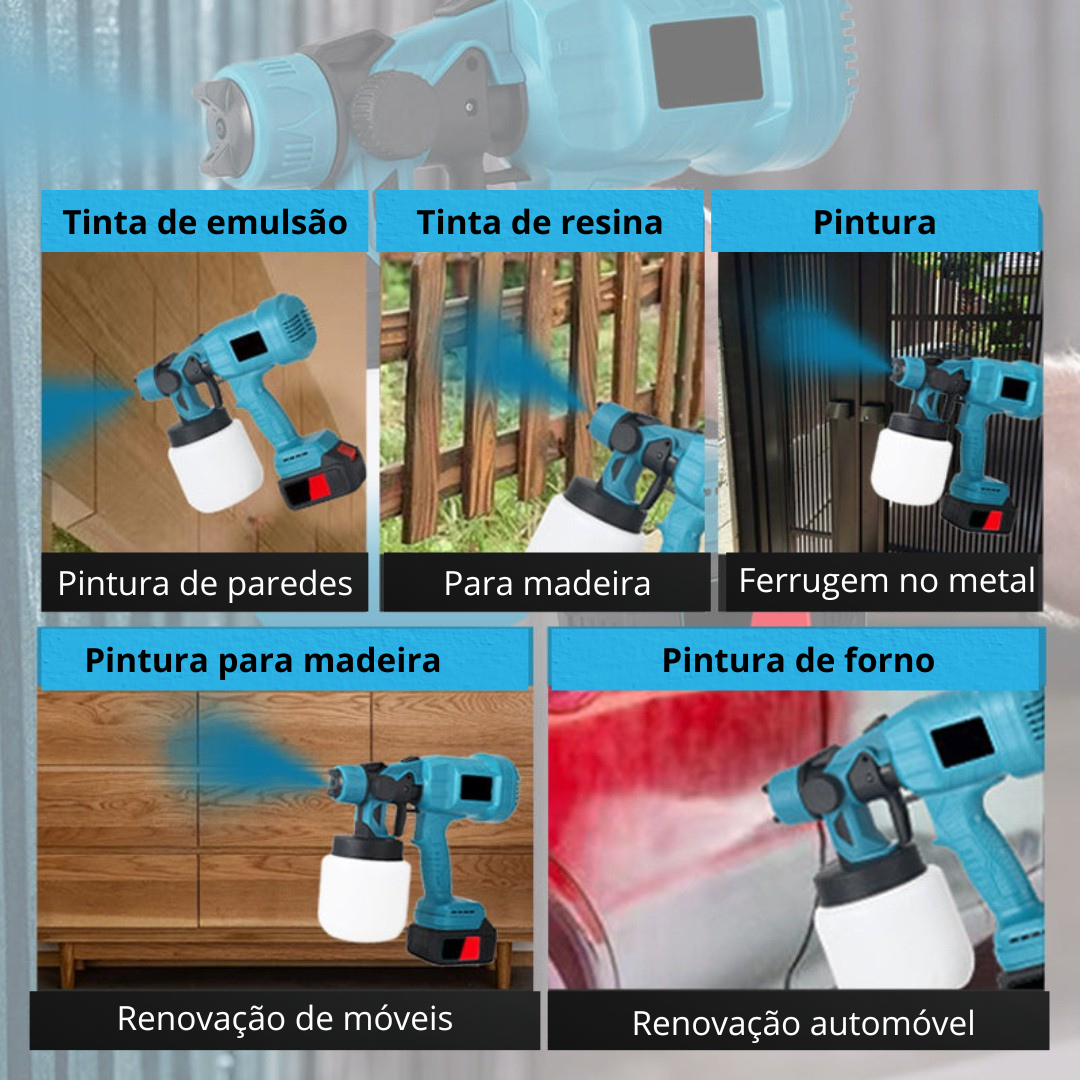 Pistola de pintura elétrica