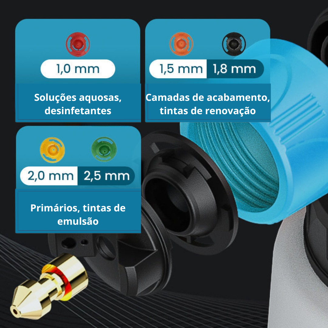 Pistola de pintura elétrica