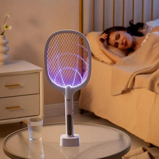Raquete elétrica anti-mosquitos