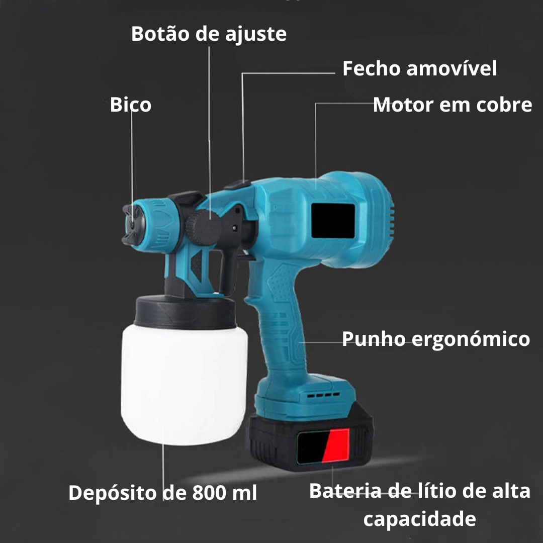 Pistola de pintura elétrica