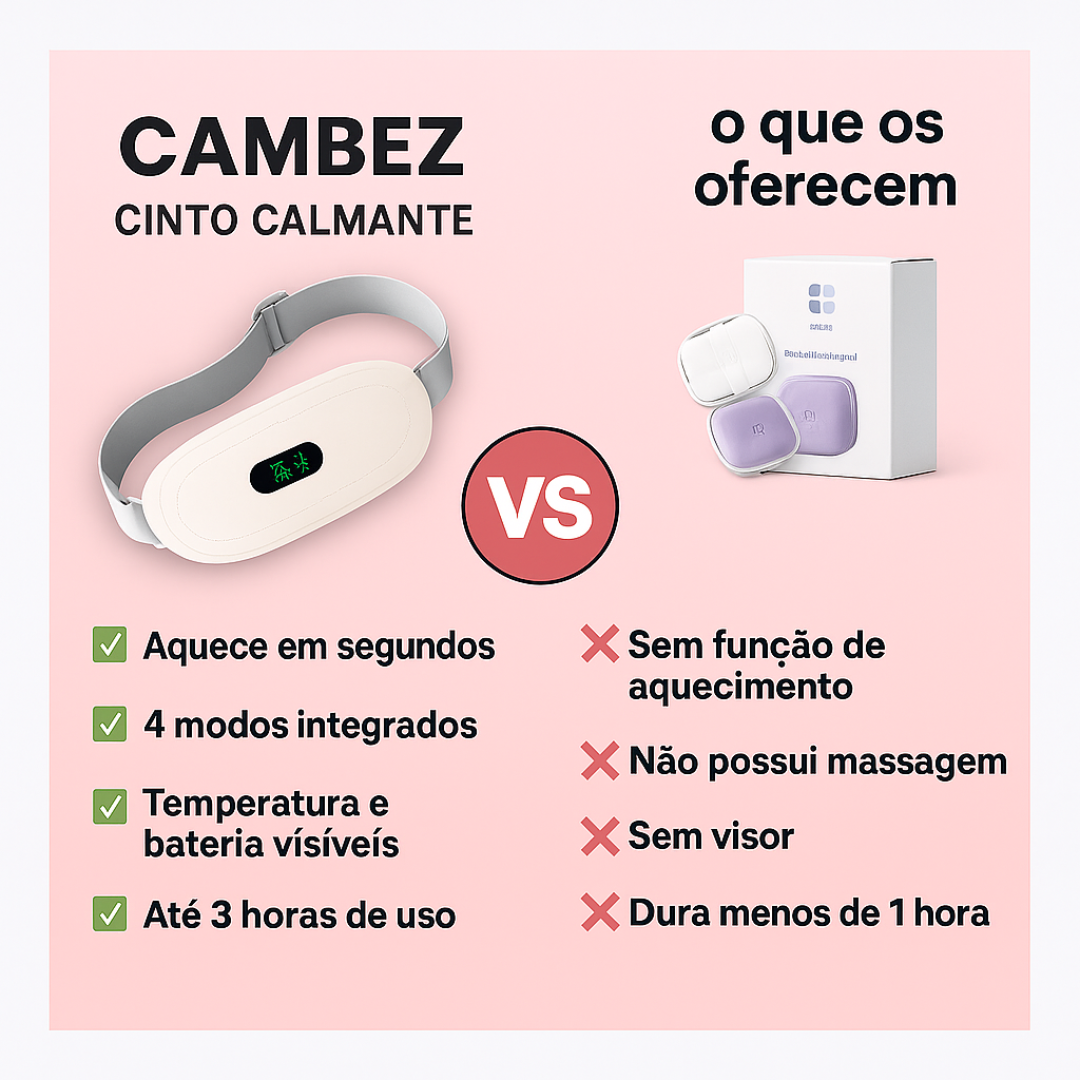 Cinto Calmante Conforto Menstrual da Cambez