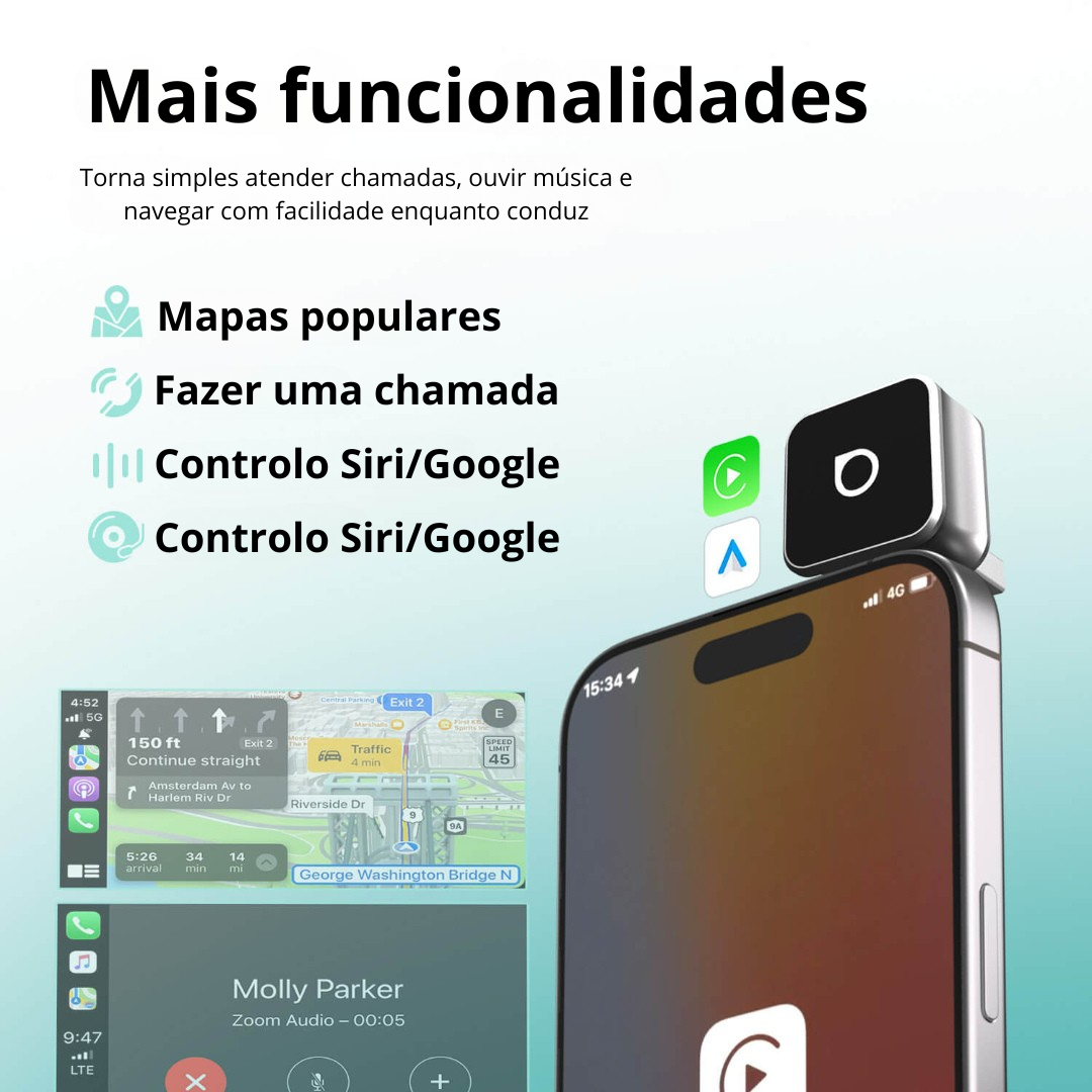 Adaptador CarPlay/Auto
